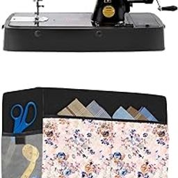 HomeStore-YEP Primecover Heavy Duty Sewing Machine Cloth Cover With Storage Pockets, Silai Cover, For Stitch (Blackgolden)-64