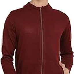 cantabil Men Round Neck Solid Maroon Sweater (MSWT00052_Maroon)-picture-43