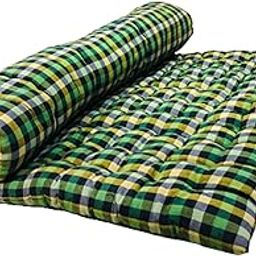 ATOOTFUSION Foldable Movable Soft Cotton Filled Multicolor Cotton Mattress | Gadda for Good Sleep (Queen (60X72 Inch Mattress))-image-7