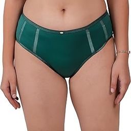 Women High Waist Full Coverage Ultra Soft Mesh Panel Brief-image-29