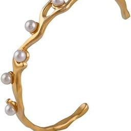 Pearl Studded Bangle Bracelet for Women| Gift for Girls & Women | Waterproof & Anti Tarnish Bracelets, Regular Wear Jewellery for Women-image-65