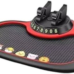 The Country HUB 3-in-1 Car Dashboard Anti-Slip Mobile Holder Mat with Parking Number Plate & Cute Cartoon Decor – Universal Phone Stand for All Cars-image-69