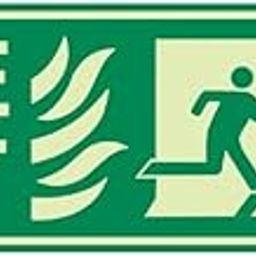 Clickforsign FES-4-M-1-2x Glow In the Dark Emergency Fire Exit Sign Down Arrow (300 x 100 mm)-image-12