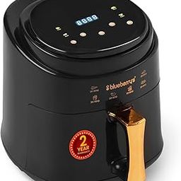 Blueberry's ᴬᴿᴼᴹᴬ 𝟯-𝗟𝗶𝘁𝗲𝗿 Digital Air Fryer: 90% Less Fat, 1400-Watts Power,Rapid Air Technology, Digital Touchscreen, 9 Preset Menus with accessories Included 2-Year Warranty -Black-image-71
