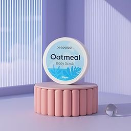Oatmeal Body Scrub | Moisturizing | Oatmeal | Nourishing Oils | Cream Based | Gentle and Smooth | Sensitive Skin Exfoliator | Paraben Free | For All Skin Types | 50g | Pack of 1-image-9