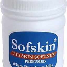 Sofskin (USA Brand) White Petroleum Jelly, PERFUMED, 500 Gms. 99.9% Pure & Safe, No skin allergy, for - Psoriasis, cracked heels, face & chapped lips, Diaper Rash, Dry Skin, - Exp. 3 yrs (See Our Video).-2
