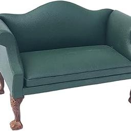 CALANDIS™ Realistic 1:12 Scale Dollhouse Armchair Sofa Furniture Green Love Seat | Modern | Clothes & Accessories | Dolls-image-69
