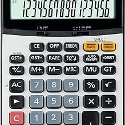Flair FC-900 TX Desktop Calculator | 16 Digits Calculator | GST Calculation Function with Currency Converter | Dual Power with Solar | Auto Replay | 112 Steps Check & Correct | Grey, Pack of 1-image-1