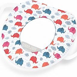 POLKA TOTS Plastic Elephant Design White Potty Seat With Handle For Extra Comfort, Suitable For Potty Training Of Babies, Kids & Toddlers-image-76