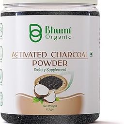 Bhumi Organic Coconut shell-Based Activated Charcoal Powder (227g) | 100% Natural Teeth Whitening, Detox & Cleansing Powder for Face, Skin, and DIY Use, Food-Grade, Vegan-image-54
