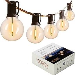 XERGY Outdoor String Lights 25 Feet G40 Globe Lights with 26 Edison Break Proof Bulbs (1 Spare), Light for Backyard Terrace Garden Balcony Party Decor Diwali Lights for Home Decoration-18