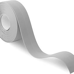 HEXONIQ® Bathroom Sealant Caulk Strip PE Self Adhesive Tape, Waterproof, Anti Mould Seal Strip Wall Sealing Tape for Kitchen Bathtub Sink Toilet Wall Edge Protector (W-2.2cm x L-3.2m) (Grey, 1 Piece)-6