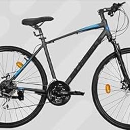 Roadster Bike Studio Presents Schnell Sierra 3.0 24 Speed Altus RD 700c Hybrid Bicycle, Black, 19 Inches Frame, Ideal for Unisex-image-2