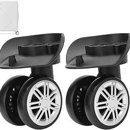 Socialme Code Case Wheel, Practical Quiet Double Row Large Wheel Durable For Outdoor For Luggage Repair Accessories-image-59