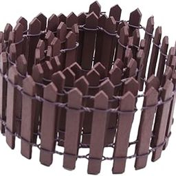 ATORSE® Miniature Fairy Garden Fence 90x5cm for Dollhouses Fairy Gardens Accessories Coffee|Home Items for Living Room, Home & Garden, Home Product, Flower Planters for Home-office-Lawns|-image-81