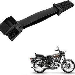 Kozdiko Bicycle and Motorcycle Chain Cleaning Brush, Gear Cleaning Brush Multifunctional 3 Sided Bristles Chain Cleaner Brush for Royal Enfield Bullet 500-4