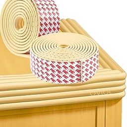 OVIOL 1 Pcs Corner Protector for Sharp Edges Thick Extra Soft Foam Table Corners Edge Protector Baby Proofing Products for Kids Table Desk Furniture, 6.5ft (2mtr) (Cream, Pack of 2)-image-35
