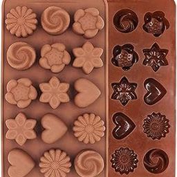 E-COSMOS Chocolate Silicon Mould, Random Design Chocolate Mould for Baking Making Chocolates-15