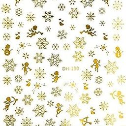 Enakshi® Christmas Nail Art Stickers Self-adhesive Nails Decals DIY DH-190 Gold|Health & Beauty | Nail Care, Manicure & Pedicure | Nail Art Accessories-image-42