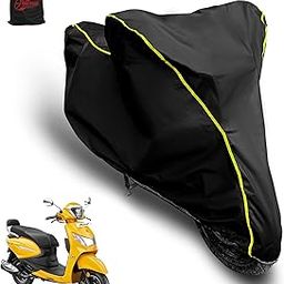 AUTOBIRSA Waterproof Scooty Cover for Hero Pleasure Plus 110 with Free Storage Bag and Dustproof and Rain Proof-image-41