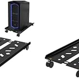 Adjustable Mobile CPU Stand with 4 Rolling Caster Wheels Ventilated Computer Tower Retractable Desktop PC Holder Under Desk Floor Cart Riser 2 PCS-5