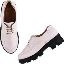 Selfiee Comfortable & Light-Weight Casual Lace-up Loafers Shoes for Womens & Girls-image-74
