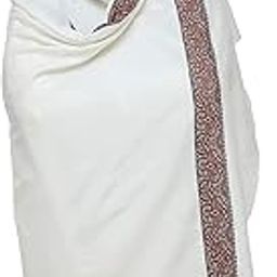 Plain Woollen Men's Dhariwal Indian Lohi/Shawl with Kullu Border [37" X 75"]-picture-21