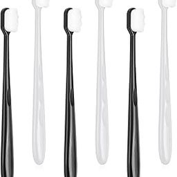 Molain Moain Extra Soft Manual Toothbrush, 6 Pieces Soft Bristle Toothbrush Ultra Soft Toothbrush For Adults,Assorted-picture-28