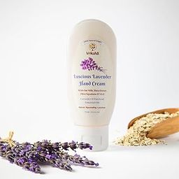 100% Natural Luscious Lavender Handcream | Shea Butter, Oat Milk, Olive Squalane, Coconut Oil | Lavender & Patchouli Essential Oils | Handmade For Dry To Extra Dry Skin-image-66