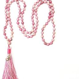 EDMIRIA Healing Agate Mala for Yoga & Meditation | Natural Gemstone Prayer Beads for Reiki, Spiritual Energy & Feng Shui | Handcrafted 108 Beads Japa Mala for Men & Women-image-80