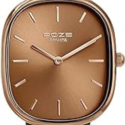 Sonata Poze Quartz Analog Brown Dial Mesh Strap Watch for Women-SP80074QM01W-picture-3