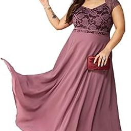 Women's Sweet Heart Neck Cap Sleeve Floral Fit & Flare Georgette Maxi Dress-image-85
