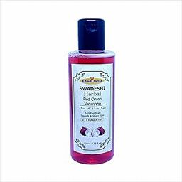 Khadi Natural Red Onion & Kalonji Oil Shampoo – 100% Herbal Hair Fall Control & Hair Growth Cleanser, Strengthens Roots & Boosts Volume, Sulfate & Paraben Free – 210ml-8