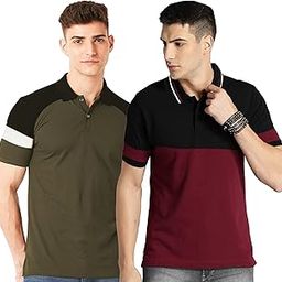 Men's Regular Fit Half Sleeve Matty Combo T-Shirt (Pack of 2)-image-57