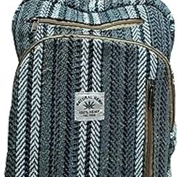 FIBERGOLD Large Hemp Bag Pack Natural Himalayas Hemp | Travel Backpack, Festival Bag, Eco-Friendly iPad Backpack | Fair Trade & Handmade, Fashion Backpack-image-97