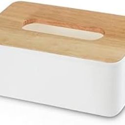 FIOLA Wooden Tissue Box Holder – Multipurpose Tissue Box Cover with Storage, Napkin Organizer for Bathroom, Car, Office, Home, Hotel, Restaurant – Rectangular Dispenser (21×12.5×9.5cm)-image-74