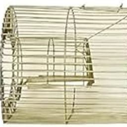 Rodent Control Cage, Round Metal Wire Cage for Rat and Mouse Trapping, Golden Green-image-20