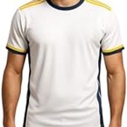 Ashirwad Creation Real Home 2023/24 Football Jersey | Personalized with Custom Name & Number | Premium Breathable Match Outfit | Sizes for Kids, Men & Women | White-image-85