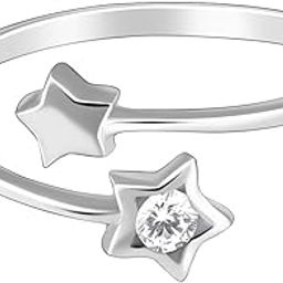 925 Silver Superstar Ring,Adjustable|Gifts For Girlfriend,Rakhi Rakshabandhan Gift For Sister Bhabhi,Gifts For Women&Girls|With Certificate Of Authenticity&925 Stamp|6 Month Warranty-image-61