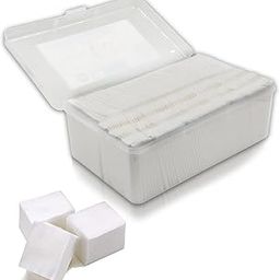 Makeup Cotton Pads 1000 pcs Facial Eye Makeup Remover Pads, Natural Premium Square Cotton Puff, Double-Side Save Water Soft Gentle Makeup Tools-40