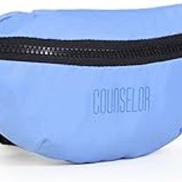 COUNSELOR Waist Pack Bag Fanny Pack for Men & Women with Adjustable Strap, Durable 300D Polyester, Zipper Pocket, Crossbody Belt Bag for Travel, Hiking, Camping, Outdoor Sports (Navy Blue) (Sky Blue)-image-94