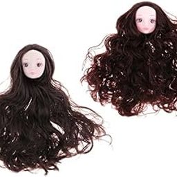 CALANDIS™ 2pcs 1/6 Girl BJD Doll Head Sculpt Ball-Jointed Doll DIY Parts Accessory | Full Size, SD | Dollfie & BJDs | by Brand, Company, Character | Dolls-image-53