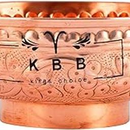 KBB Embossed Leaf Design Copper Bowl (500 ml ; KBB002, Brown).-image-60