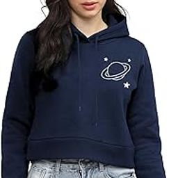 Women's Solid Hooded Neck Fulleleeve Lilac Color Cotton Slim Fit Crop Tshirt-image-44