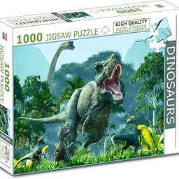 BRIJBASI Dinosaurs 1000 Piece Jigsaw Puzzles for Kids and Childrens Realistic Illustration Challenging Brain Booster Gifts, Fun and Creative Fun Game - Ages 9+ (1000 Pcs)-19