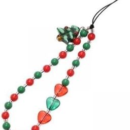CALANDIS™ 2xPhone Beaded Charm Cute Detachable Beads Wrist Chain Strap for Friends Gift Christmas tree heart | Straps & Charms | Cell Phone Accessories-image-47