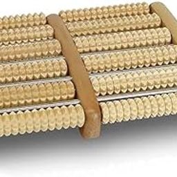purelycart Wooden Roller Foot Massager for Pain Relief | Acupressure Stress Buster Tool for Feet, Legs & Body Relaxation | Reflexology Therapy Massager for Improved Blood Circulation | Natural Wood Massage Roller-image-34