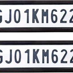 Car Number Plate Frame for HSRP Number Protection Plate Frame Car Number Plate Car Number Plate (Plastic 50 cm x 15 cm)-21