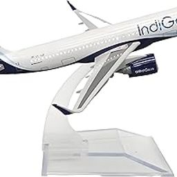 CartHome Aeroplane Model,Aeroplane for Kids,Plane Toy Indigo Airplane Model for Aviation Enthusiasts, Detailed Aircraft Model for Collection Display,150mm Wingspan in Vibrant Blue-image-52
