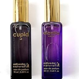 Adiveda Natural Cupid Unisex & Elanilla Women EDP - White Oud | Vanilla Pocket Perfume for All 20 ml Each (40ml) Pack Of 2-8
